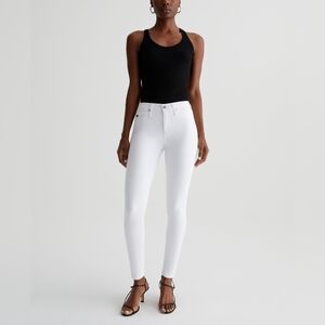AG Adriano Goldschmeid the Legging Ankle Super Skinny Jegging 25R white